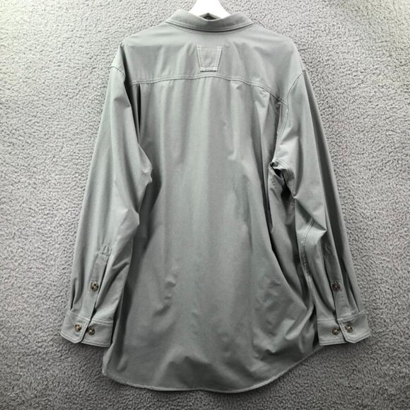 ALASKAN HARDGEAR Duluth Mens Size LARGE Gray Bush Pilot Long Sleeve Shirt - Picture 2 of 16